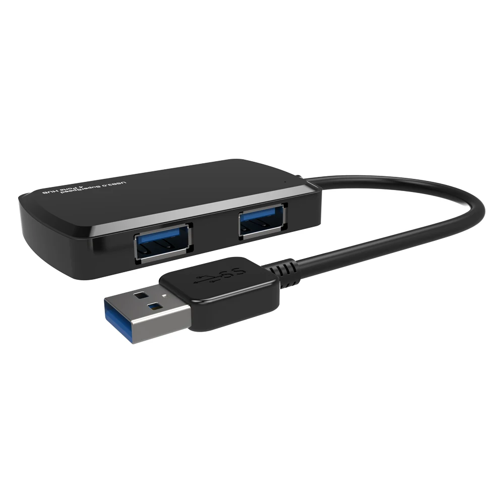 Leadzoe usb-хаб, 4 порта, Супер Скоростной USB 3,0 концентратор, портативный usb-разветвитель Для iMac Macbook, аксессуары для компьютера, ноутбука, концентратор USB 3,0