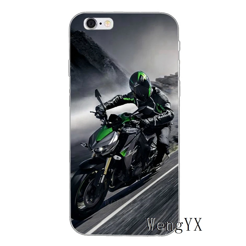 Kawasaki Ninja Zx R спортивный мотоцикл для iPhone X XR XS Max 8 7 plus 6s 6 plus SE 5S 5c 5 4S 4 iPod Touch чехол мягкий чехол для телефона - Цвет: Motorcycle-A-08