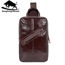 Мужская сумка через плечо, маленькая сумка из натуральной кожи с клапаном для сотового телефона, мужские сумки-мессенджеры, кожаная нагрудная сумка, мужские нагрудные сумки