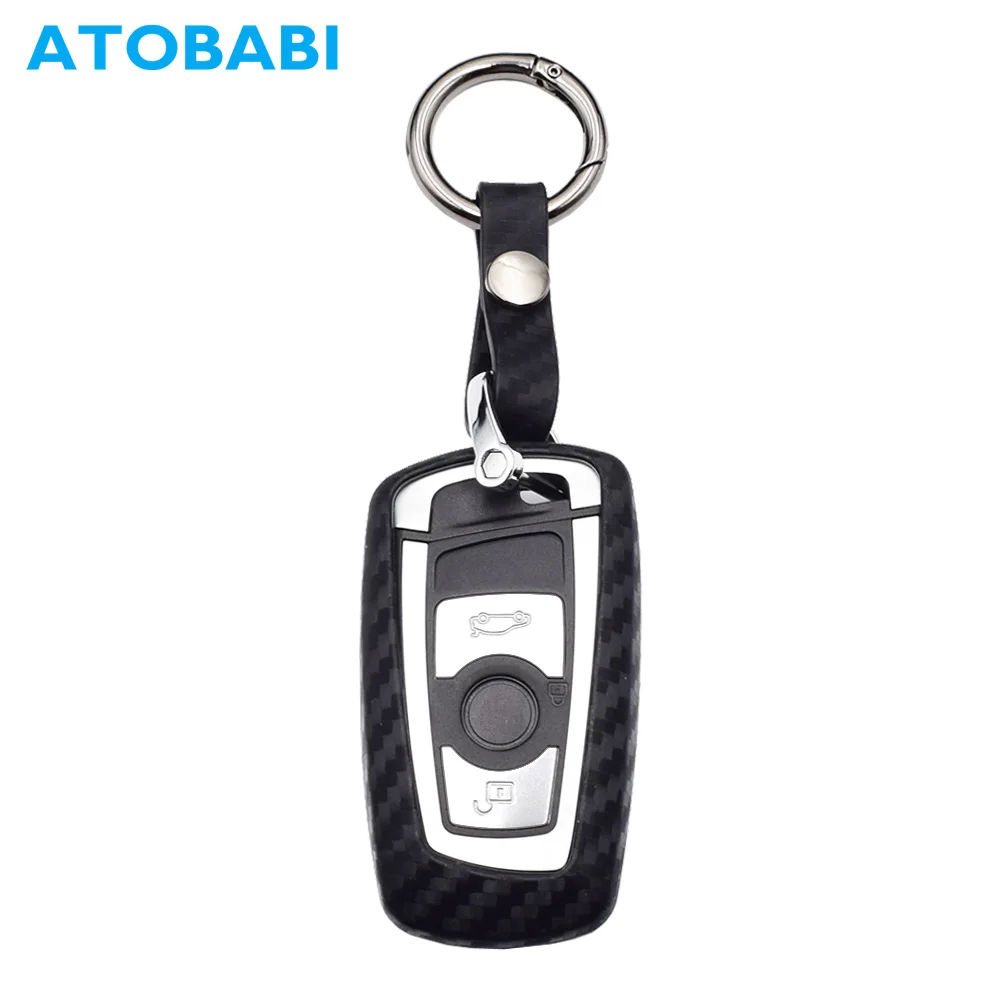 Soft Carbon Fiber Pattern Silicone Case For BMW 2 3 5 7 Series F10 F20