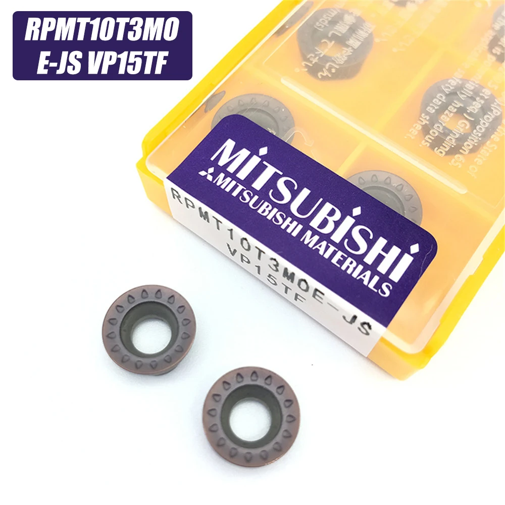 

10PCS RPMT10T3MO E JS VP15TF carbide inserts face milling Turning tool RPMT 10T3MOE JS Lathe Tools Milling cutter CNC tool