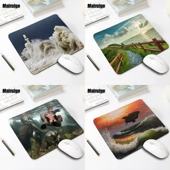 

Mairuige Scenery Style Mousepad Ocean Waves Pattern Desk Mat Support customized Design Diy Mice Mat Pad Gaming Pc Laptop Mats