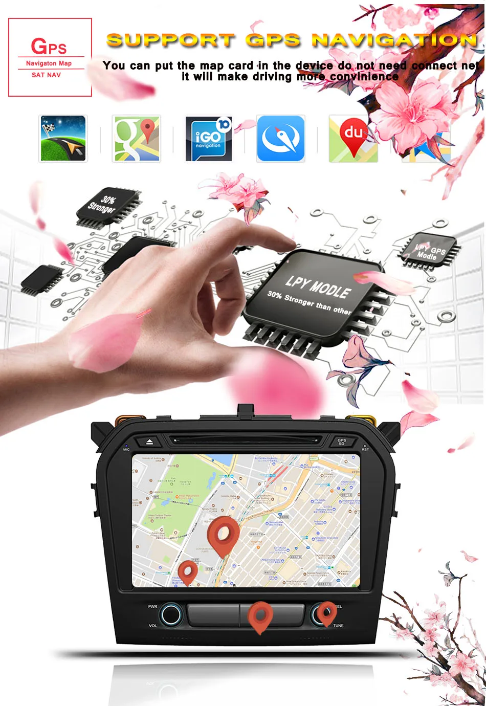 Discount 4G+64G Android 9.0 car dvd for SUZUKI GRAND VITARA 2015 2016 2017 2018 Car DVD Player gps navigation in dash car stereo Headunit 6