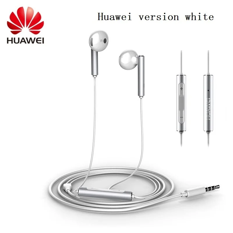 Оригинальные наушники Huawei AM116 металлические вкладыши с микрофоном и