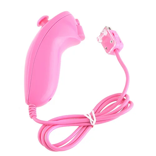 

Pink color NUNCHUCK NUNCHUK CONTROLLER REMOTE FOR NINTENDO Wii black nunchunk remote controller