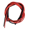 1 метр красный + 1 м черный силиконовый провод 10AWG 12AWG 14AWG 16 AWG 18AWG 20AW 22AWG 24AWG гибкий силиконовый кабель для губ RC ► Фото 1/5