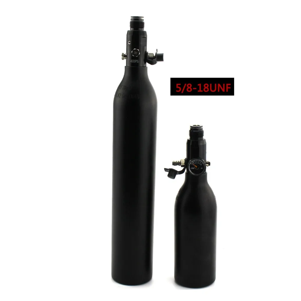 

PCP Paintball Airforce Scuba HPA Cylinder Tank 5/8-18UNF Thread 0.2L 300bar 4500psi Inlet Pressure Regulator 0.45L Air Bottle