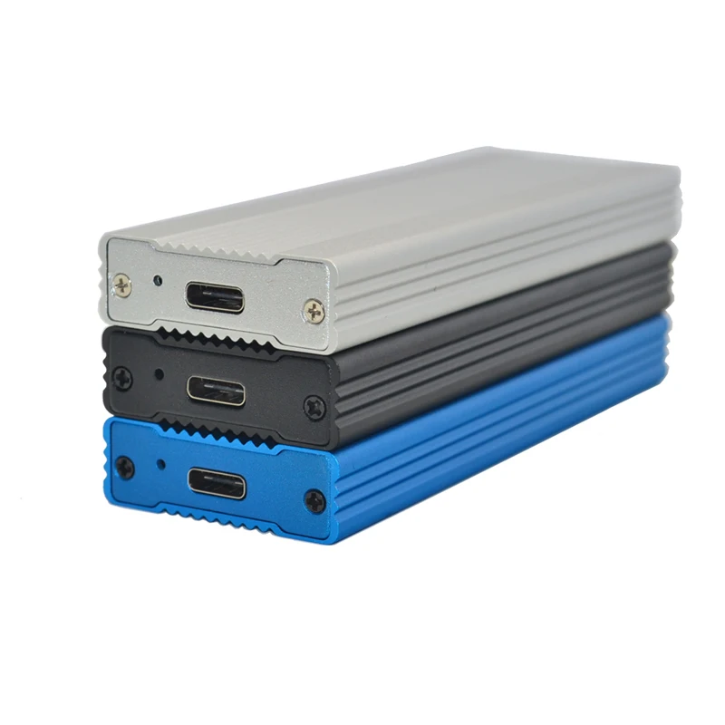 Goedkoop NVME M.2 Behuizing Volledige Aluminium HDD Behuizing Mobiele HDD Box TYPE C 3.1 ASM2362 m.2 USB3.1 PCIE SSD TYPE C SSD M2 Case