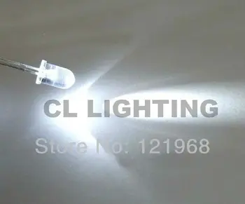 

High bright Round 5mm white led 1.5Hz Auto-flashing 6000-7000K single blinking dip led