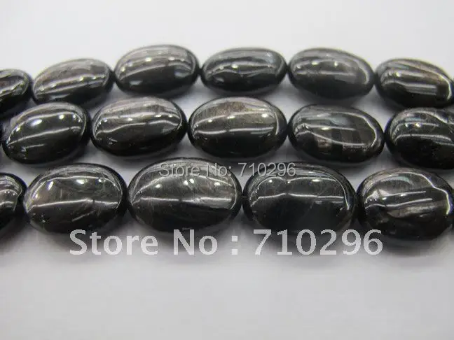 

Semi Precious Stone 3 strands/lot Hypersthene 15x20 mm Oval Semi everlast Beads 40 cm/str