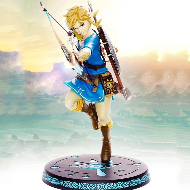 

Anime action link 10" The Legend of Zelda Breath of the wild Ver. figrue toys 32cm painted collection model figures toy gift