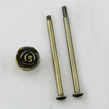 

2-tier bronze color cake rose cake stand fittings / cake stand with FREE SHIPPING 90 sets/ bag.