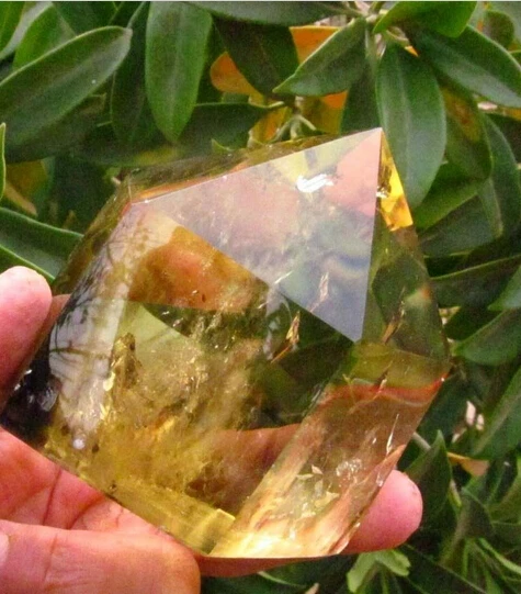 

SUIRONG---410+++AAA NATURAL CITRINE SMOKY QUARTZ CRYSTAL POINT Healing