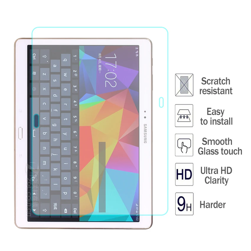 Высококачественное 9H закаленное стекло для Samsung Galaxy Tab S T800 10 5
