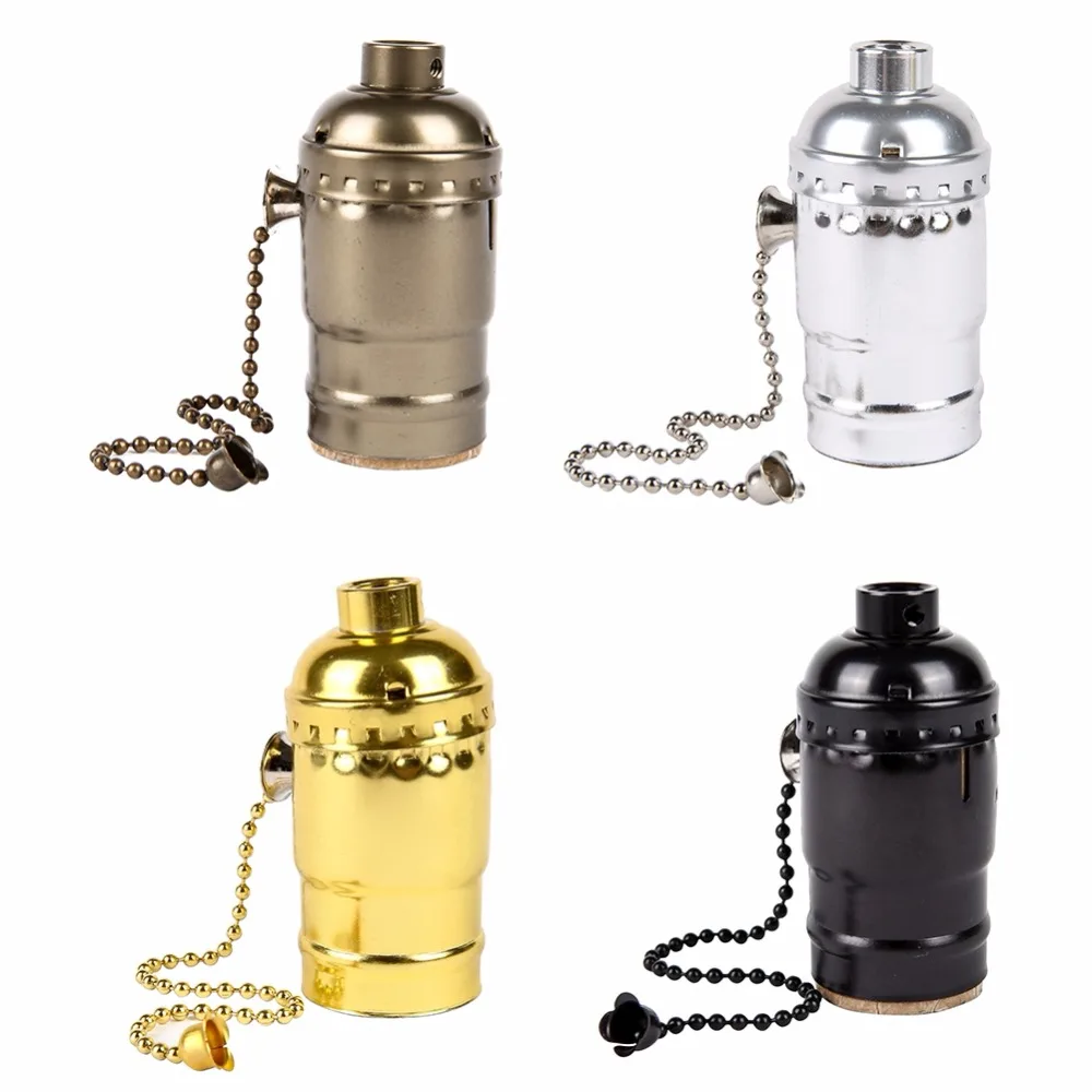 

Classic Retro Edison Lamp Holder Socket E27 Bulb Base Pearl Lamp Socket lamp Base Holder E26 UL 250V Light Socket