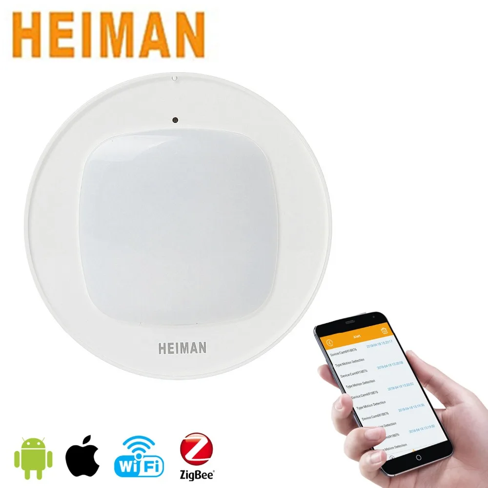 Беспроводной смарт датчик движения HEIMAN Zigbee инфракрасный детектор с