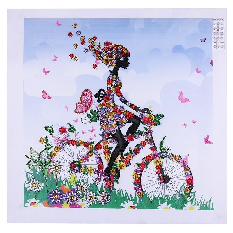 

Best Diamond Painting Special Shaped Diy 5D Partial Drill Cross Stitch Diamond Embroidery Rhinestone Of Picture Arts Craft Gir