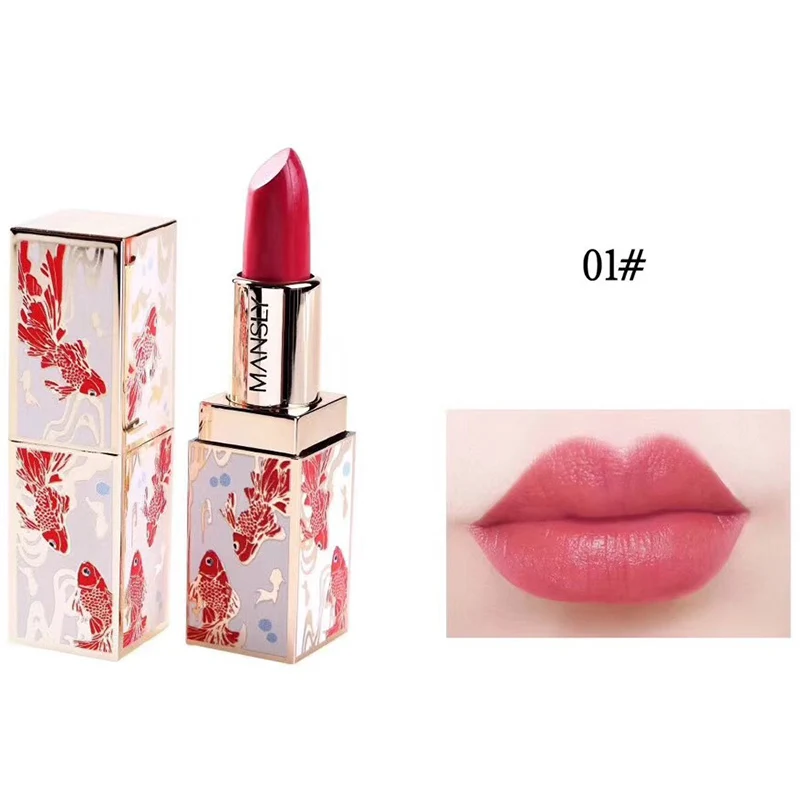 1 Pcs Forbidden City Lipstick Chinese Style Long Lasting Moisturizing for Women Lady 669