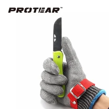 Безопасные устойчивые к порезам ударопрочные рабочие перчатки из нержавеющей стали защитные перчатки с металлической сеткой Мясник рабочие перчатки