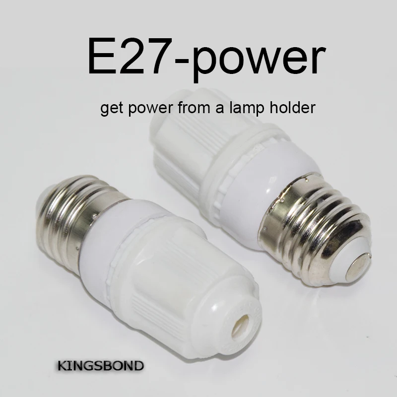 5PCS E27 lamp Base Bulbs to power connectors get power from holder from