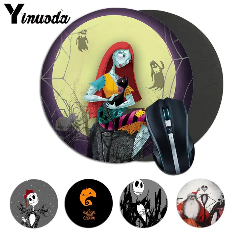 

Yinuoda Nightmare Before Christmas Soft Rubber Professional Gaming Mouse Pad Computer notebook gamer Mouse Pad anime