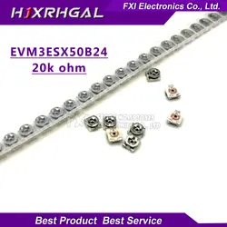 20 шт. сопротивление обрезки 20 к ом 3*3 EVM3ESX50B24 smd Регулируемое сопротивление 3x3 регулируемая SMD Сопротивление потенциометра