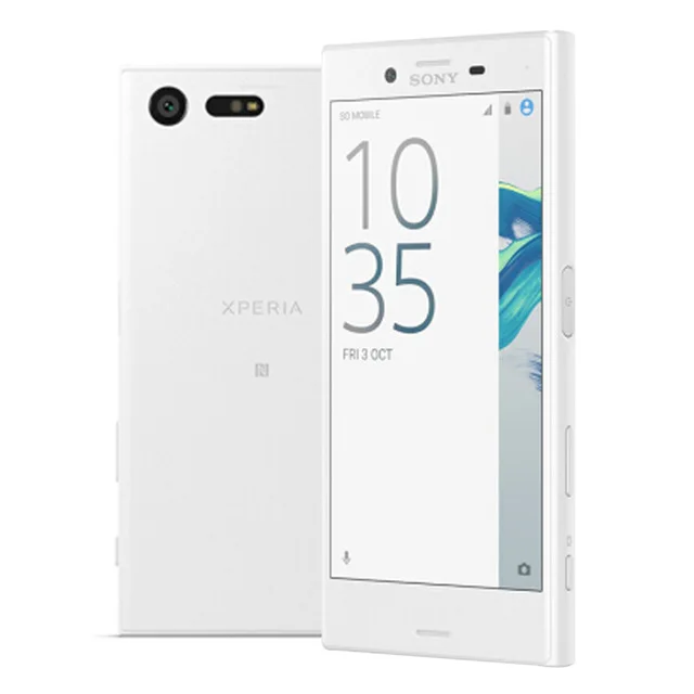 sony Xperia X Compact F5321 разблокированный 3 ГБ ОЗУ 32 Гб ПЗУ 4,6 дюйма с одной sim-картой Android Octa Core камера 23 МП мобильный телефон - Цвет: Белый