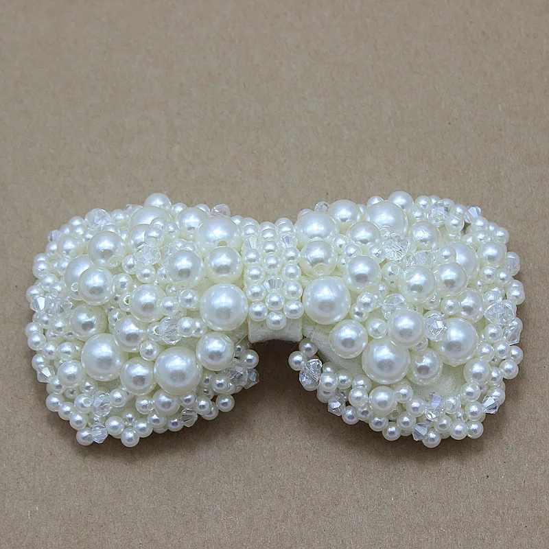 baby-Pearl-Bows-DIY-handmade-bows-with-beads-and-rhinestone-for-headband-shoes-dress-hair-accessories (2)