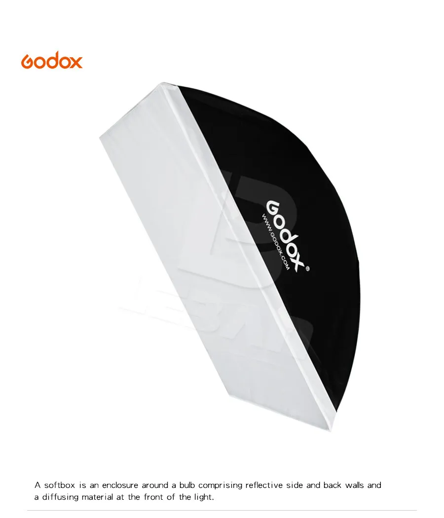 Godox 2" x 35" 60 см* 90 см Speedlite Studio Strobe Flash фото отражательный софтбокс рассеиватель+(крепление Bowens