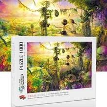 1000 шт. деревянные головоломки для взрослых Обучающие Развивающие Дети Обучение игрушка в подарок головоломки разведки интеллектуальной деревянная игрушка