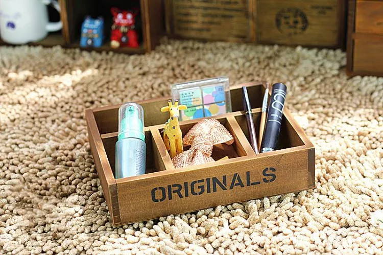 1PC Zakka grocery retro old wooden desk storage box little Antique Wooden Table Sundries Container Cosmetics Storage Box J0902 1PC Zakka grocery retro old wooden desk storage box little Antique Wooden Table Sundries Container Cosmetics Storage Box J0902