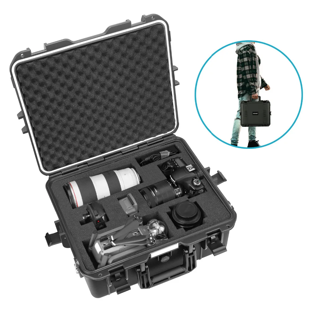 

Neewer Waterproof Hard Case with Pre-cut Cubed Foam Insert for Camera/GoPro/DJI QuadCopter/Lens/Flash/Other Accessories