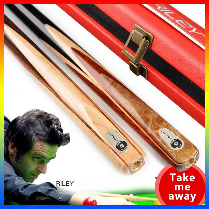 

RILEY RB8-200/201 Snooker Cue Billiard 11.5mm Deer Master Tip with High-Quality Extension 3/4 Split Professional Ashwood Billiar