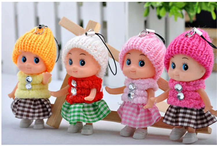 5 Pcs Kids Toys Soft Interactive Baby Toy Mini Doll Mobile Phone Accessory CJ 
