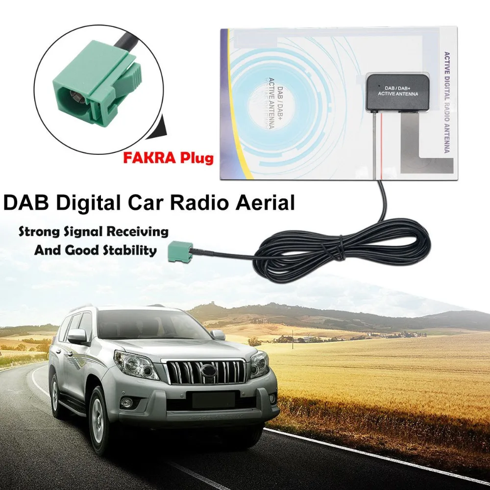 Pro DAB Цифровой walkie talkie автомобильное радио антенна Стекло крепление штекер FAKRA С 3