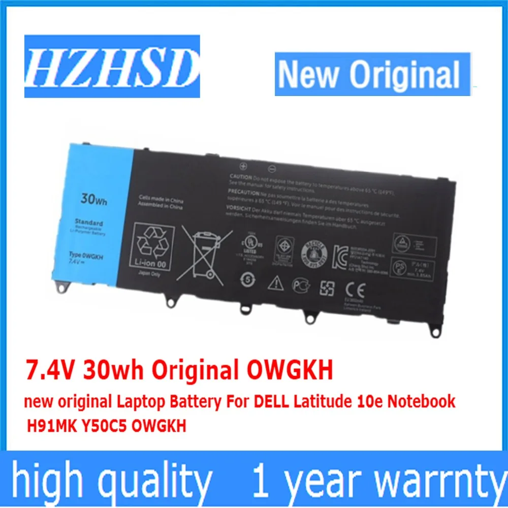 Оригинальный новый аккумулятор OWGKH для ноутбука DELL H91MK Y50C5 7 4 В 30 Вт/ч | Компьютеры и