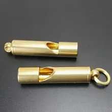 Твердый латунный свисток брелок набор предметов на случай чрезвычайной ситуации брелок безопасности для кемпинга Пеший Туризм Спорт на открытом воздухе Инструменты
