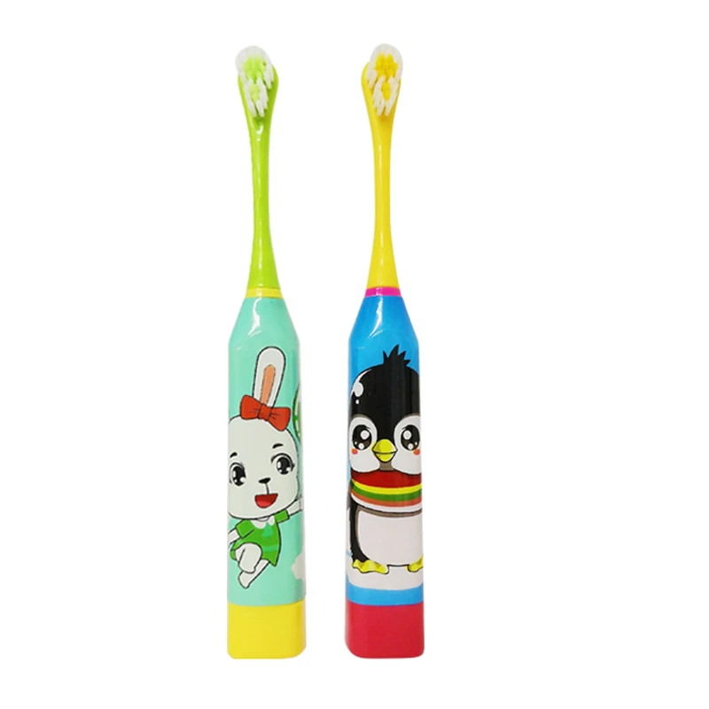 Детская электрическая зубная щетка с рисунком кролика, зубная щетка, электрическая зубная щетка для детей, домашняя милая мягкая зубная щетка для волос