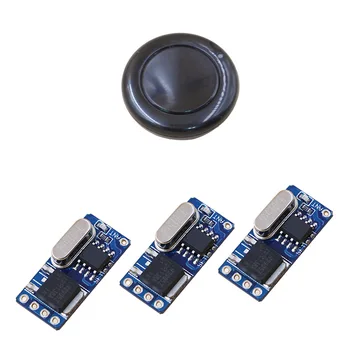 

2017 RF Wireless Remote Control Switch Wireless Learning Remote Control Light Switch Round Type Transmitter 1 Channel Relay