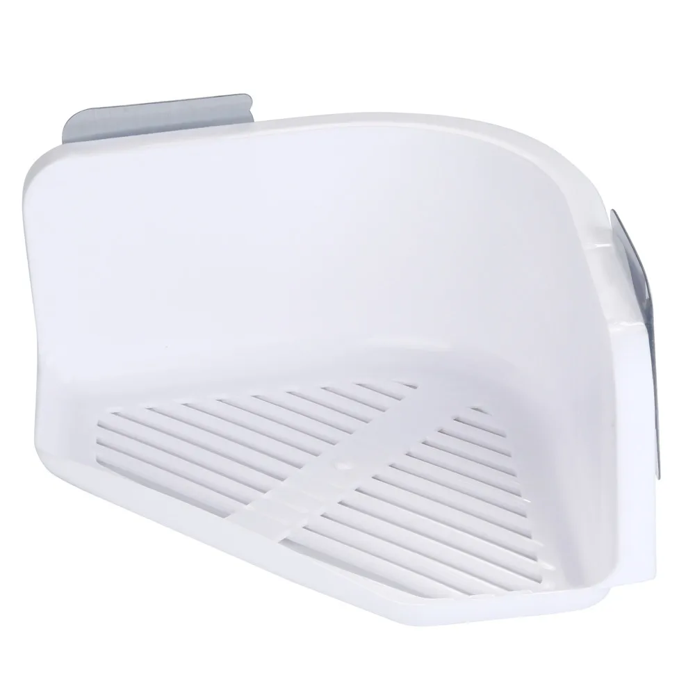 

storage rack for toilet Plastic Bathroom Kitchen Storage Rack Bathroom Suction Cup Kitchen Corner Storage Rack Shower L516