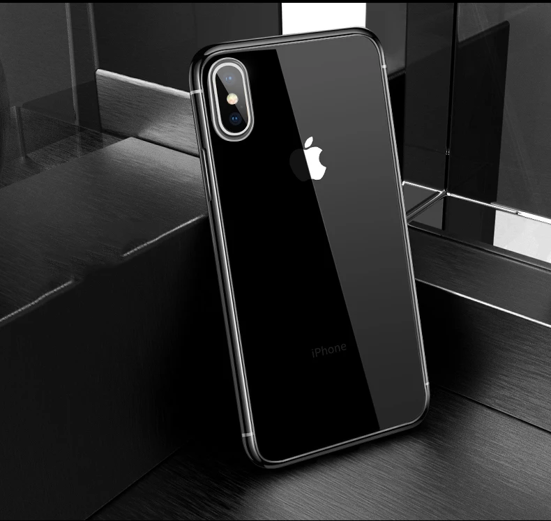 С гальваническим покрытием ТПУ мягкий чехол для iPhone 11 Pro 7 8 Plus, 6, 6 S, для iPhone XS Max XR X силиконовый прозрачный футляр с краями, покрытыми металлом чехол