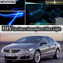 Novovisu для Volkswagen VW Passat CC интерьер окружающего света настройки атмосферу волокно PMMA) со светящимся пластмассовым наконечником внутри дверь Панель освещения