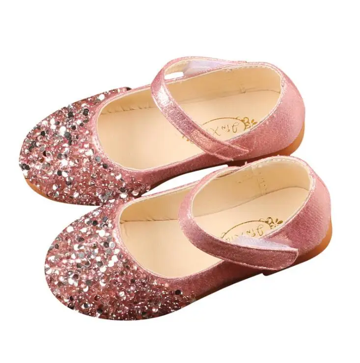 

25% Spring Autumn Children girls bling rhinestone shoes Girls princess Shoes Flat Shoes 3colors 21-30 Y-222 TX06