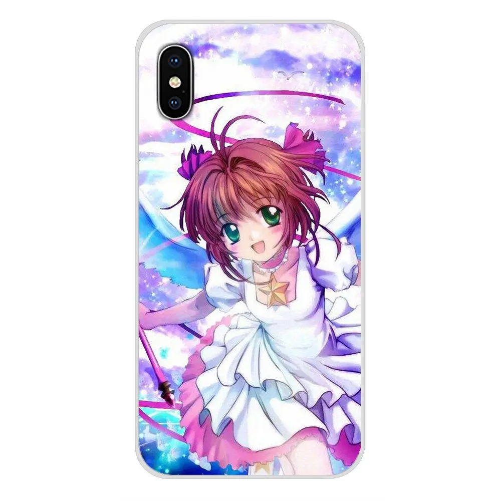 Sakura Card Captor Clow для Xiaomi Mi6 A1 5X 6X Redmi Note 5 5A 4X 4A 4 3 Plus Pro pocophone F1 аксессуары чехлы