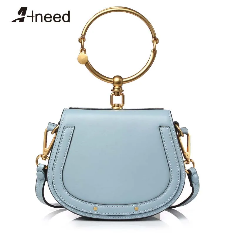 ALNEED 2019 Luxury Women Bag Brand Shoulder Bag Half Moon Handbag Fashion Crossbody Bag Genuine Leather Purse Ring Ladies Bag ALNEED 2019 Luxury Women Bag Brand Shoulder Bag Half Moon Handbag Fashion Crossbody Bag Genuine Leather Purse Ring Ladies Bag