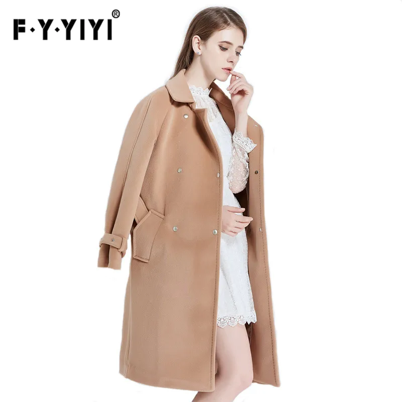 cashmere coat female manteau femme Coat female Woolen Coat 2016 Winter ...