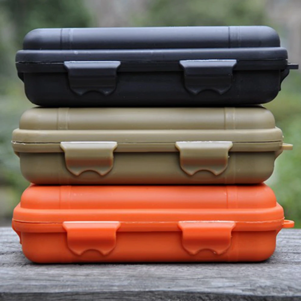 

Outdoor Camping survival Waterproof and shockproof box sealed box EDC field survival tool storage box (small)