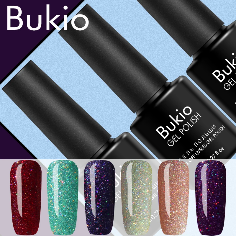 Набор гель-лаков для ногтей Bukio Neon Soak Off | Красота и здоровье