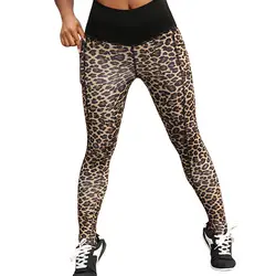 Женские леггинсы для тренировок леопардовые леггинсы фитнес-бег спортивные брюки леггинсы de mujer # XT
