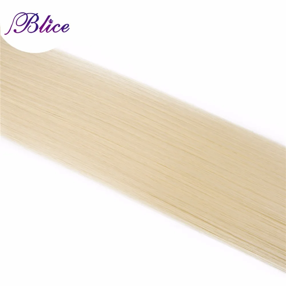 Blice Synthetic Hair Extensions 3 Pieces/Lot 24 Inch Yaki Straight Hair Weaving Long Length 100g/Piece All Colors Available